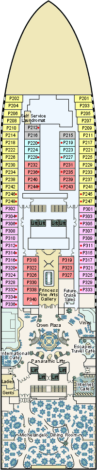 Crown Princess - Plaza Deck