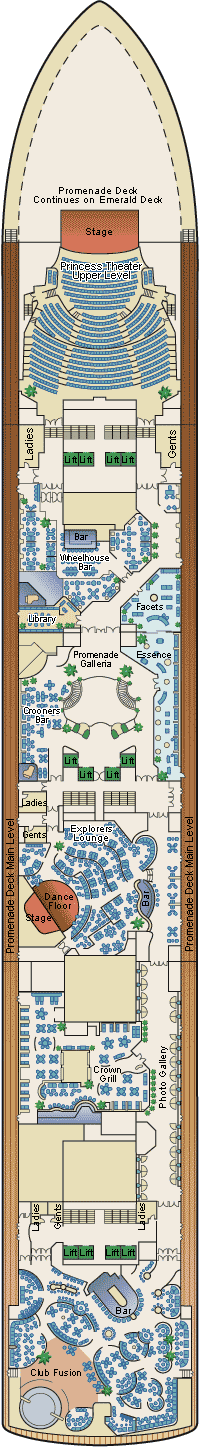 Crown Princess - Promenade Deck