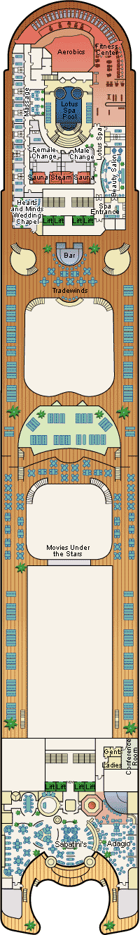 Crown Princess - Sun Deck
