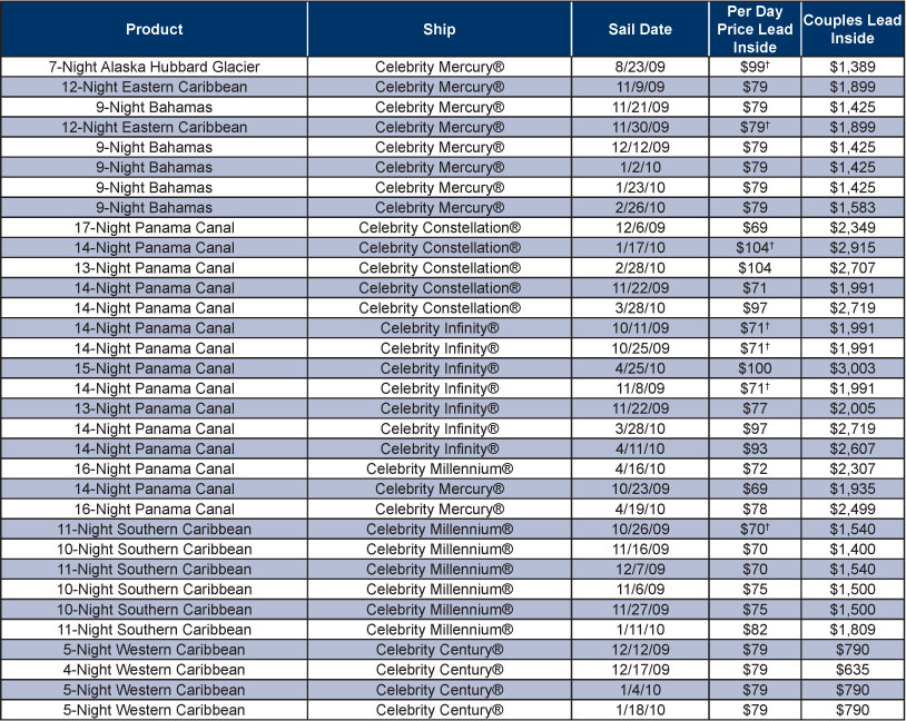Celebrity Cruise Sale