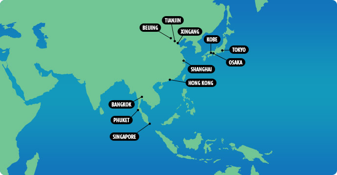 asian cruise routes