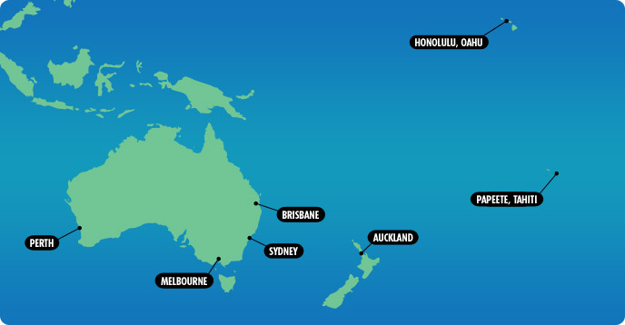 Australia New Zealand Map 