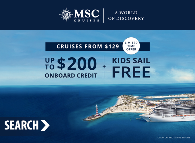 msc cruise student discount
